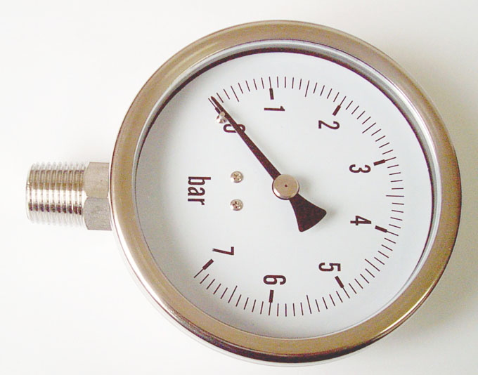 All stainless steel pressure gauge